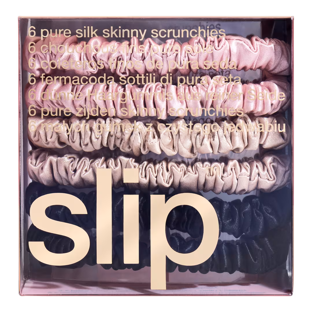 Slip  Pure Silk Skinny Scrunchies 6pc Set