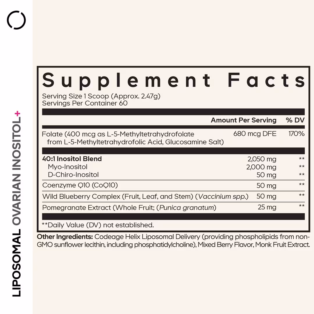 CODEAGE  Liposomal Ovarian Inositol Powder with Myo & D-Chiro