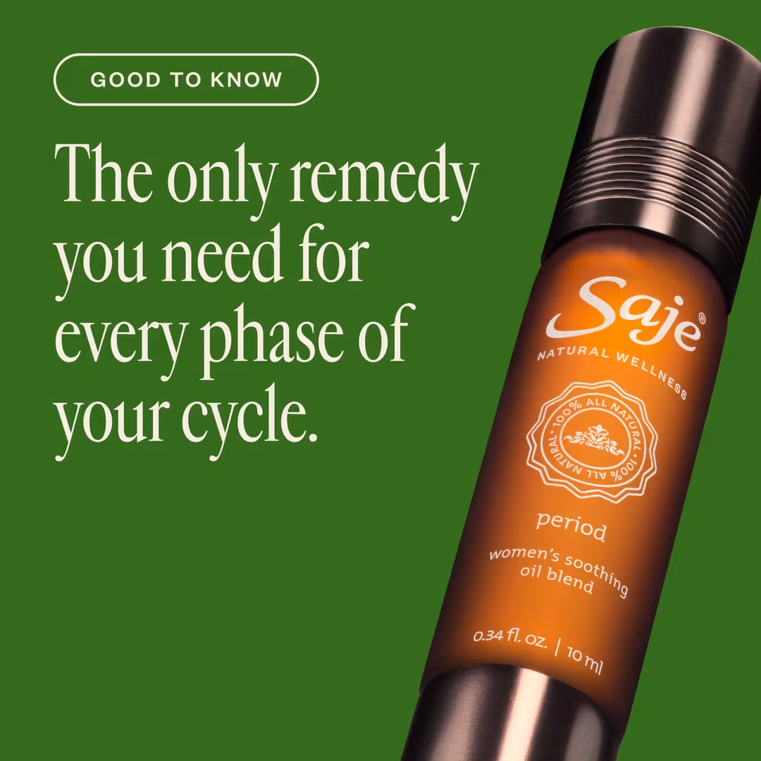 Saje Natural Wellness  Period. Women’s Soothing Oil Blend