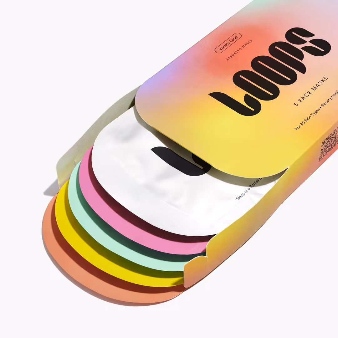 LOOPS  Variety Loop Assorted Hydrogel Face Masks Set