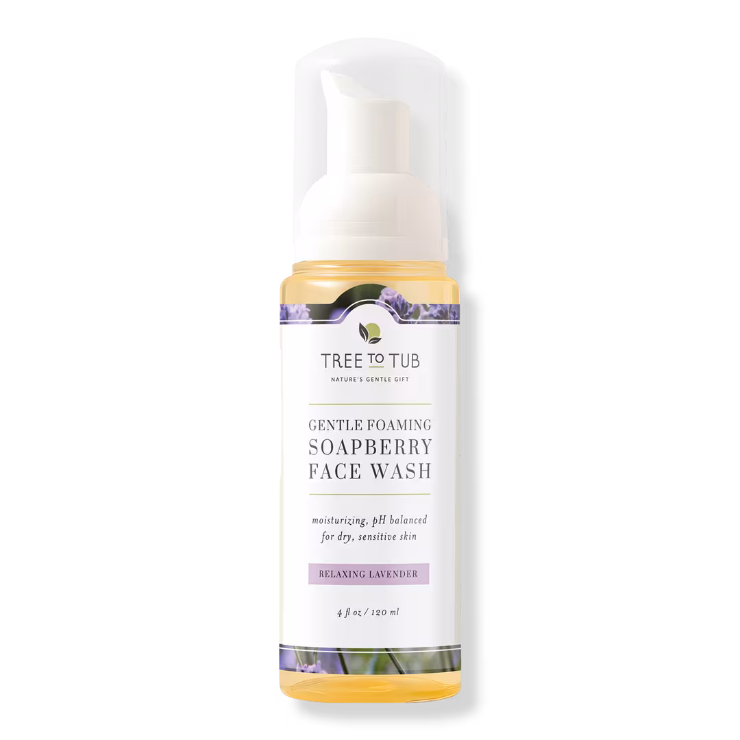 Tree To Tub  Soapberry Foaming Face Wash in Relaxing Lavender for Dry & Sensitive Skin