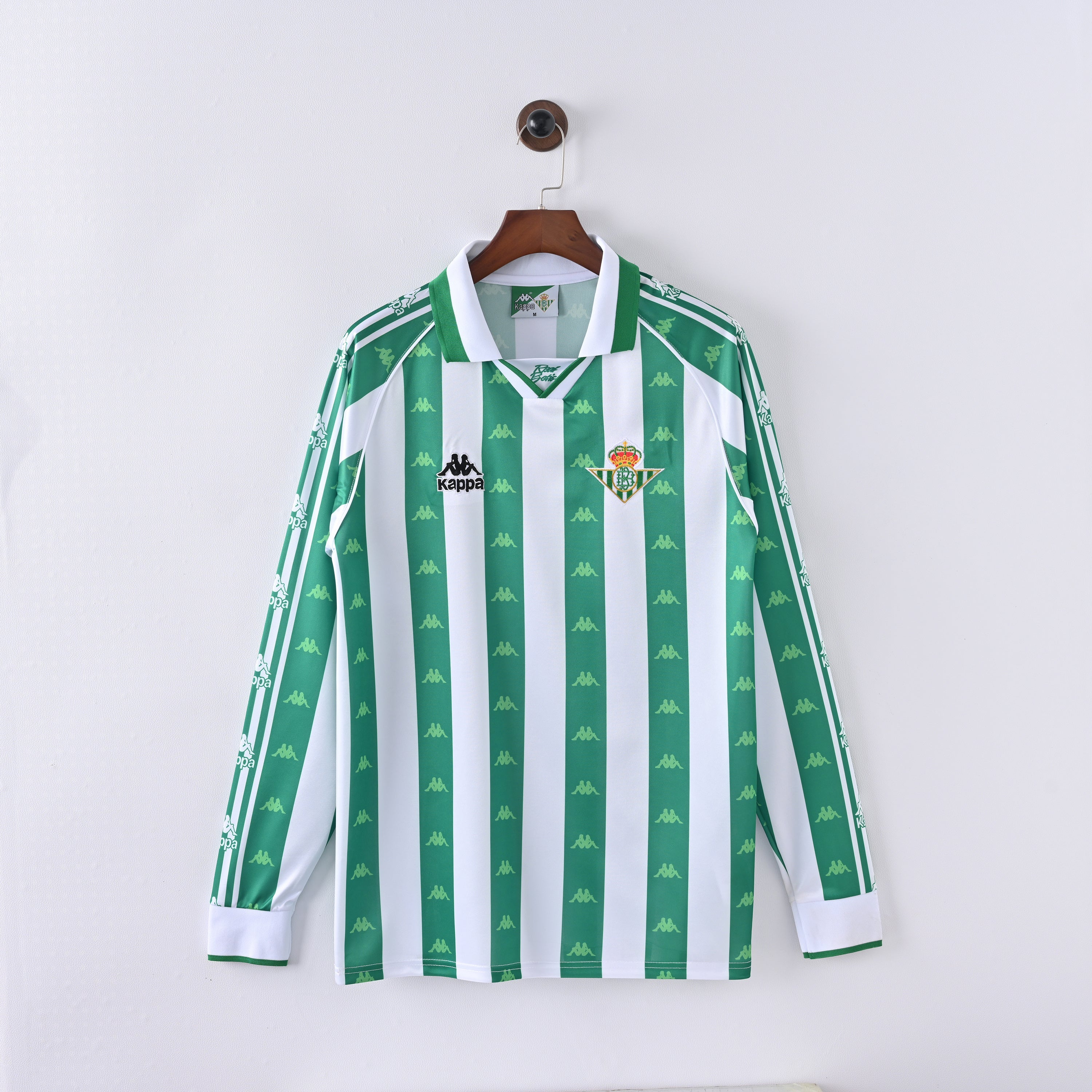 Betis Seville Long Sleeve Retro Vintage Home Jersey Men 1995-1997