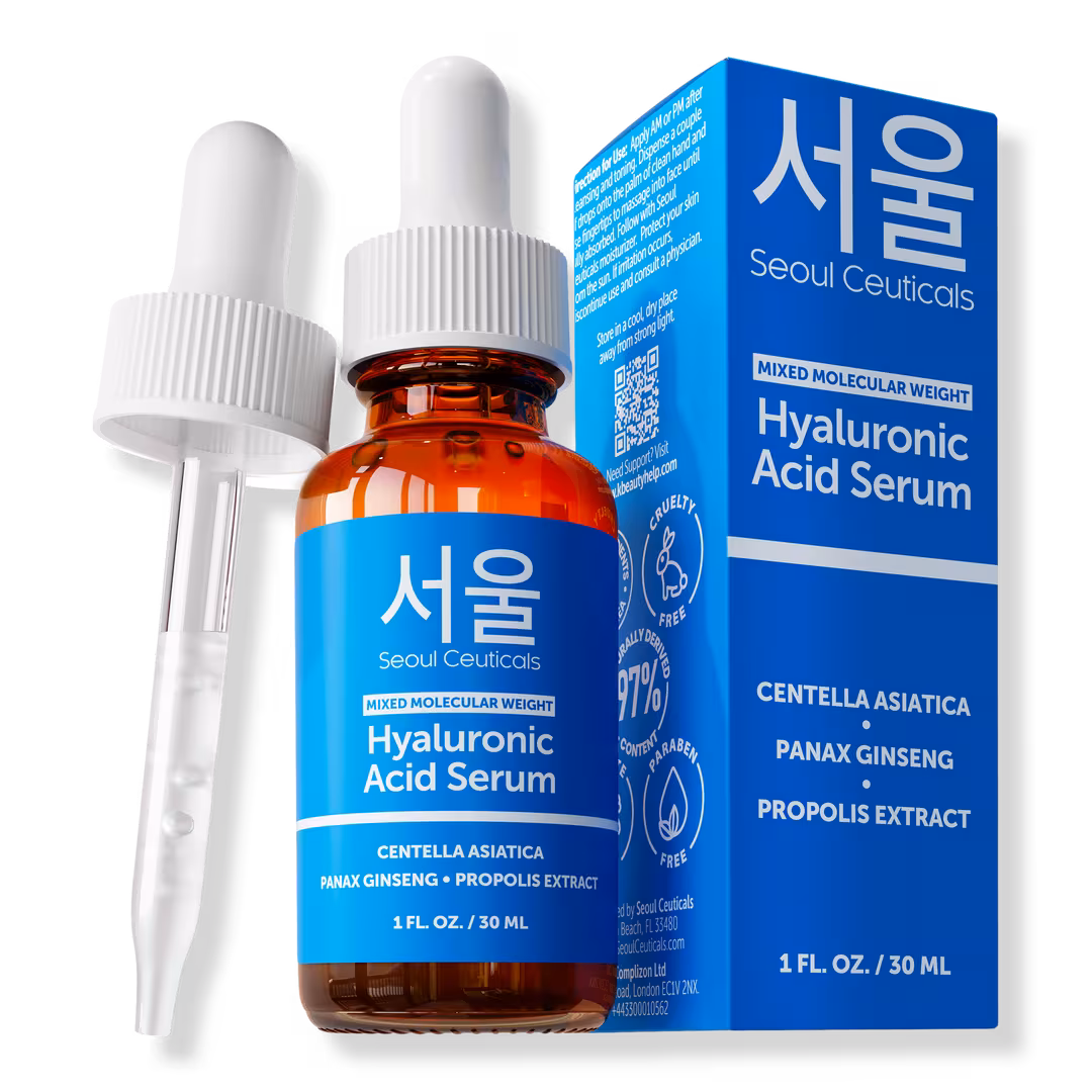 Seoul Ceuticals  Korean Skin Care Mixed Molecular Weight Hyaluronic Acid Serum