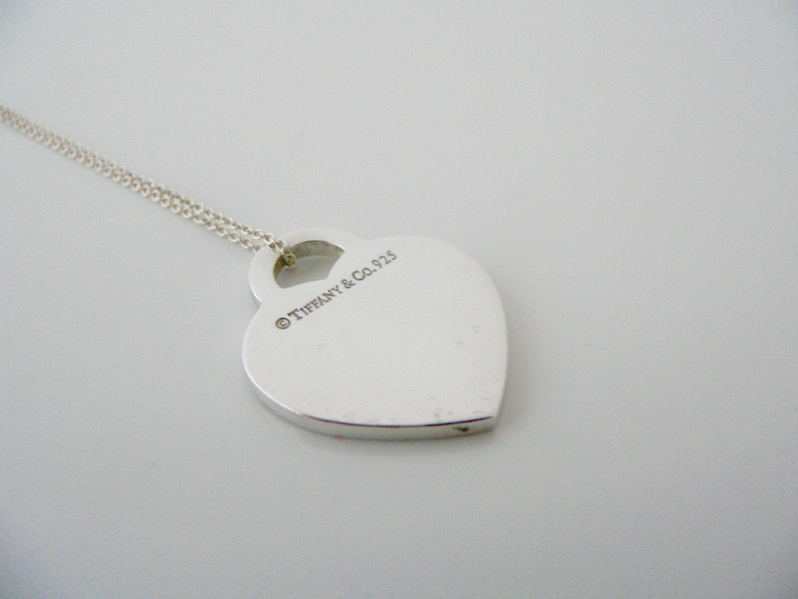 Tiffany & Co Silver Dream a Little Heart Necklace Pendant Charm Chain Gift Love