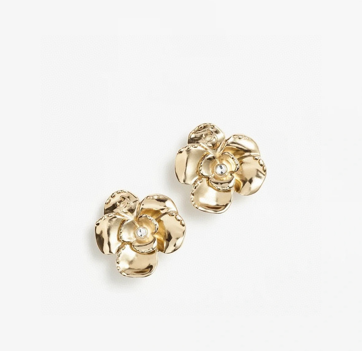 Chanel Camellia Stud Earrings
