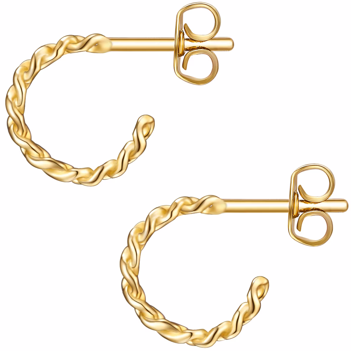 Creolen Sterling Silber in Gelbgold