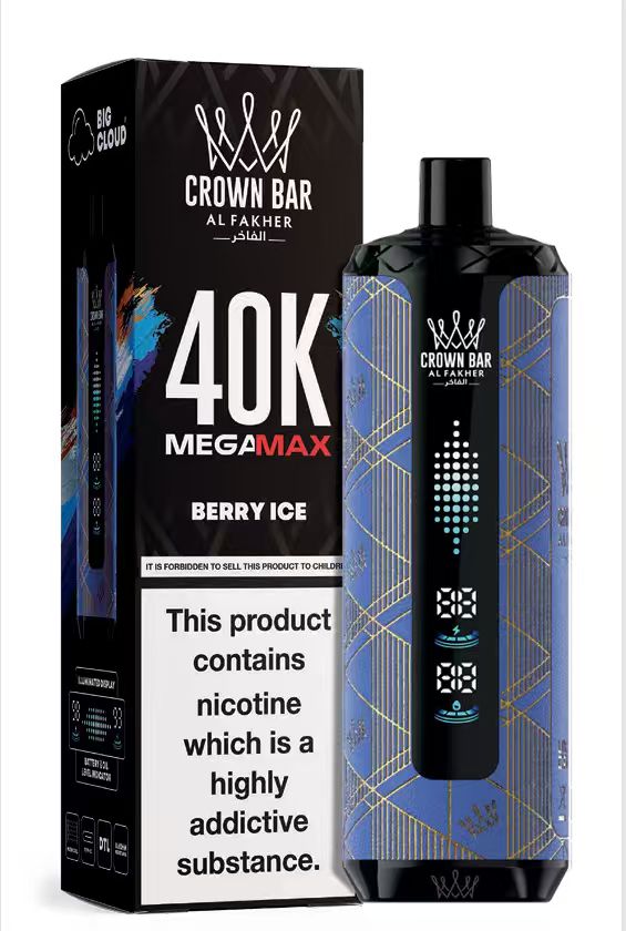 AL FAKHER CROWN BAR Mega Max 40000 Puffs Shisha