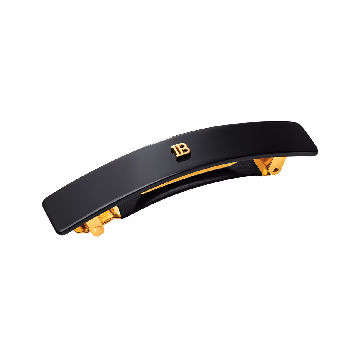 HC Cellulose Acetate Barrette pour Cheveux Medium Black