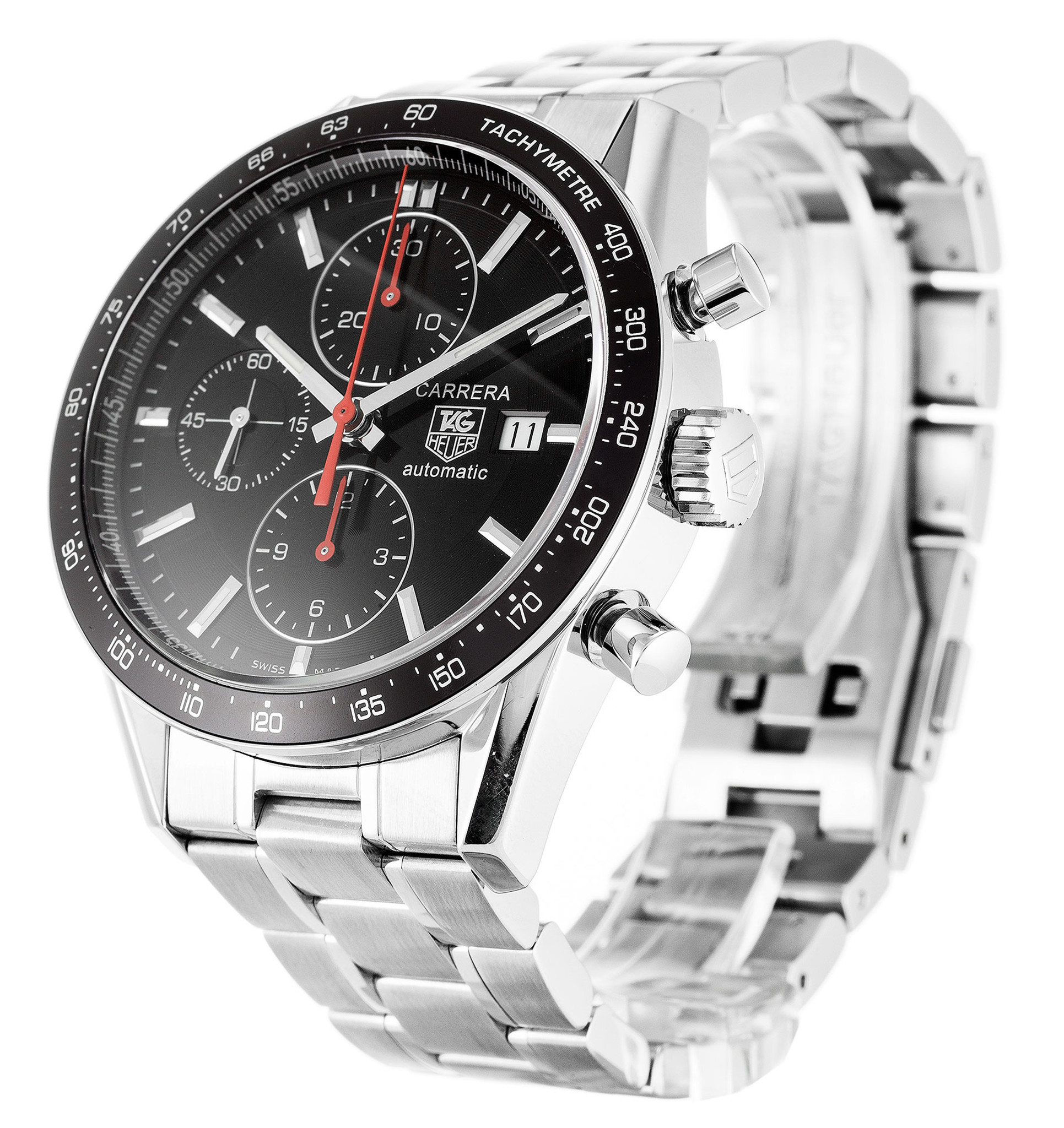 Replica Tag Heuer Carrera CV2014.BA0794 Black Dial Stick Markers 43MM