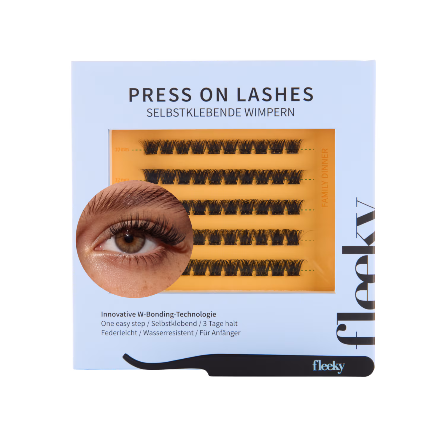Press-On Lashes Glam – voluminöser Look