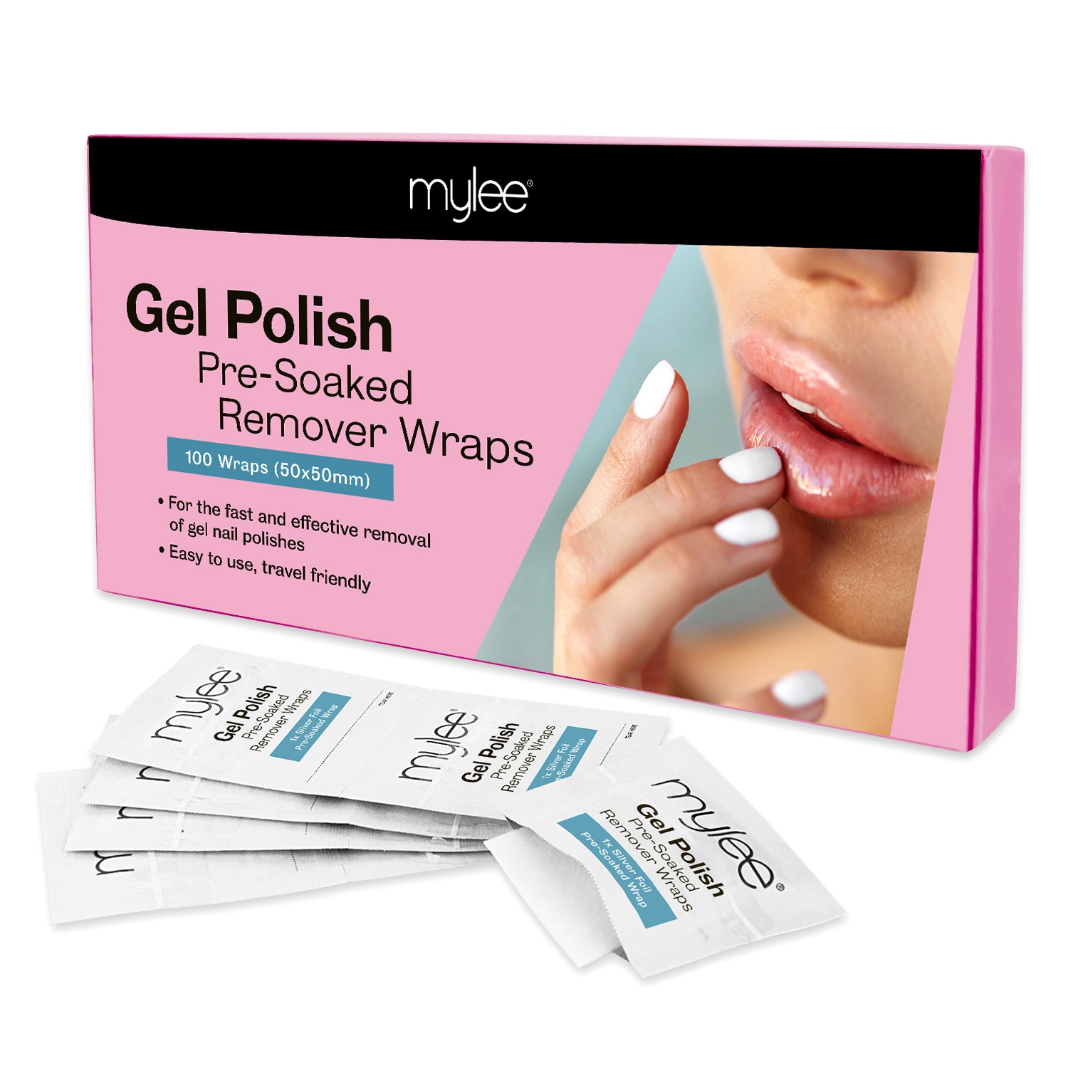 Vorgetränkte Remover-Wraps mit Pfirsich-Duft, 100 Stück