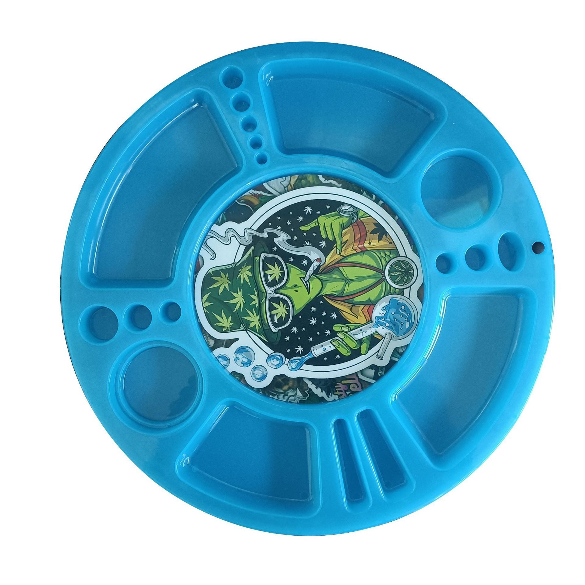Flip LED Light Disc PP Rolling Tray