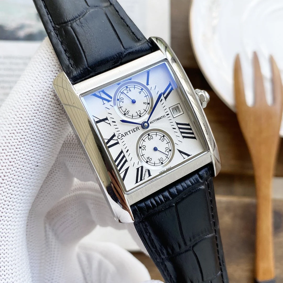 Cartier Watch TANK MC 40MM LEATHER STRAP