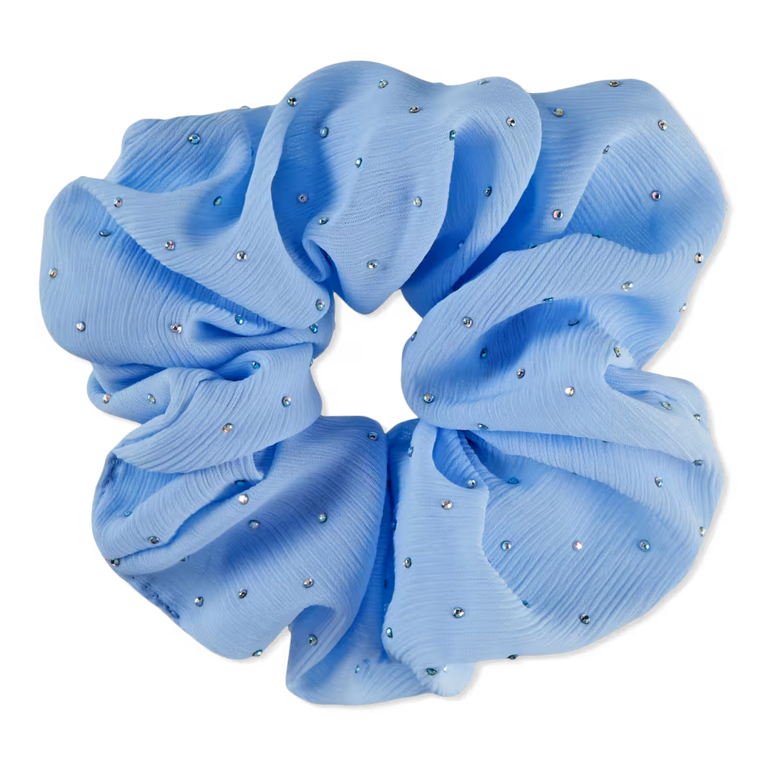 Conair Accessories  Blue Jumbo Scrunchie with Rhinestones