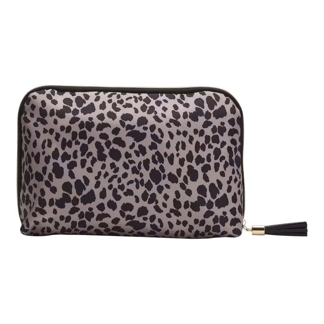 Tartan + Twine  Cheetah Charm Beauty Clutch