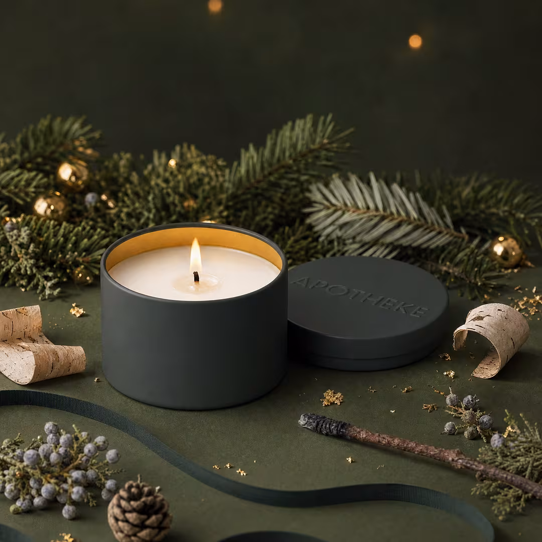 APOTHEKE  Juniper Birch Scented Candle
