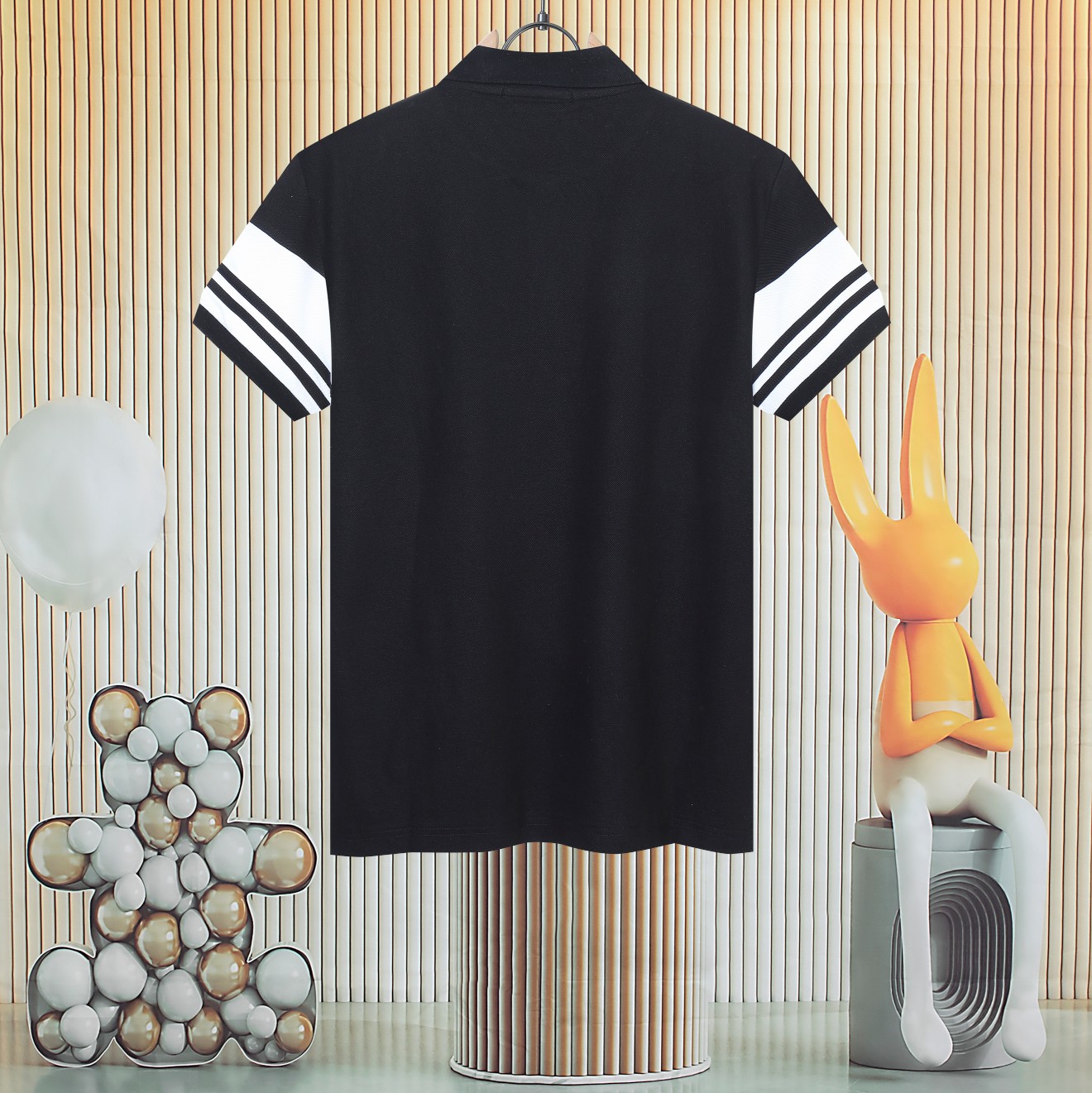High-quality gradient collar polo shirt