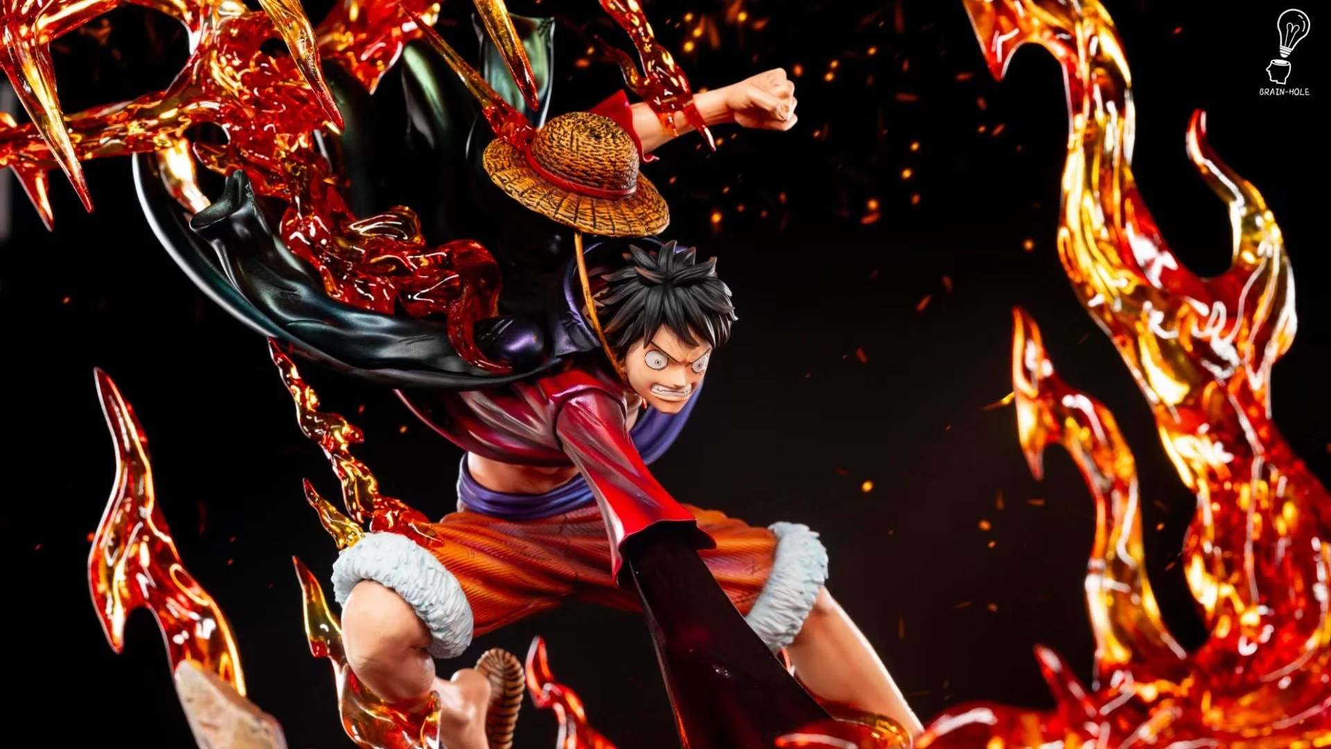 Brain Hole Studio - Red Roc Luffy | 业火拳枪 路飞