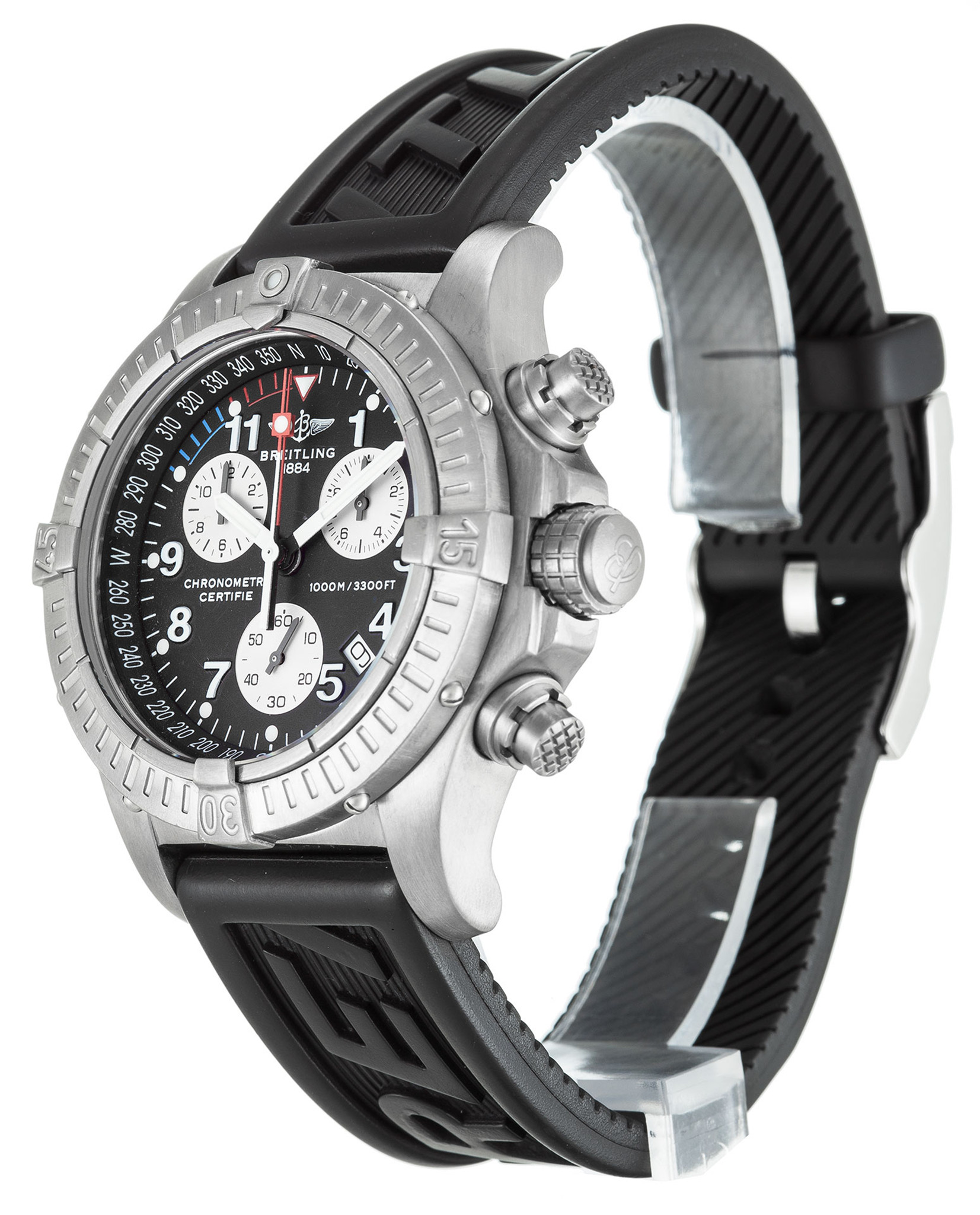 Replica Breitling Chrono Avenger M1 Black Dial Number Markers E73360