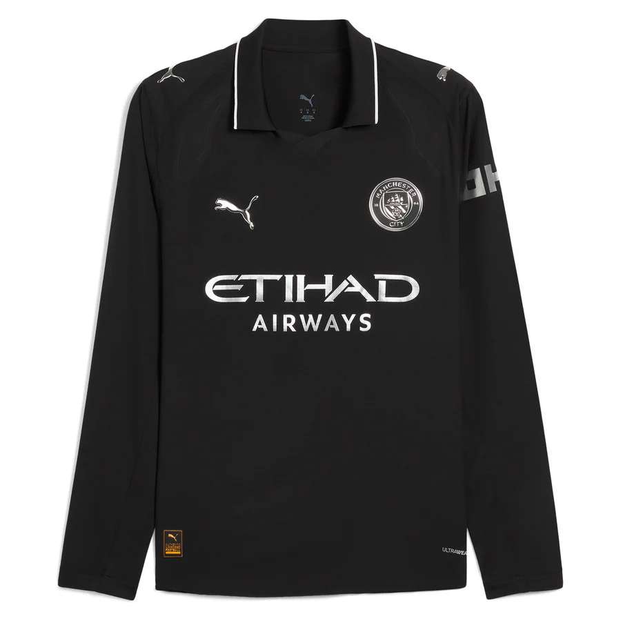 Manchester City Long Sleeve Away Jersey Men 2025 2026