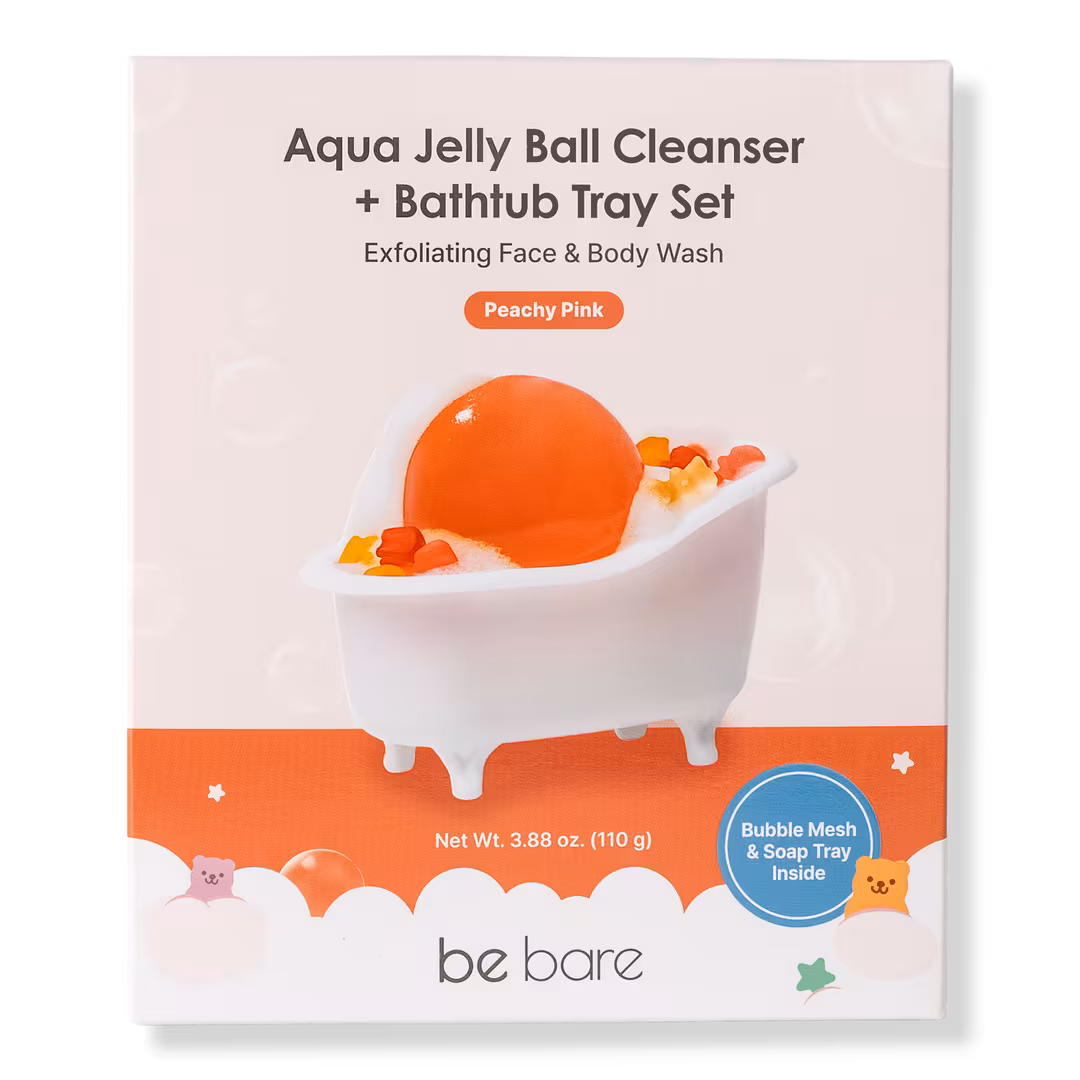 be bare  Aqua Jelly Ball Cleanser - Peachy Pink