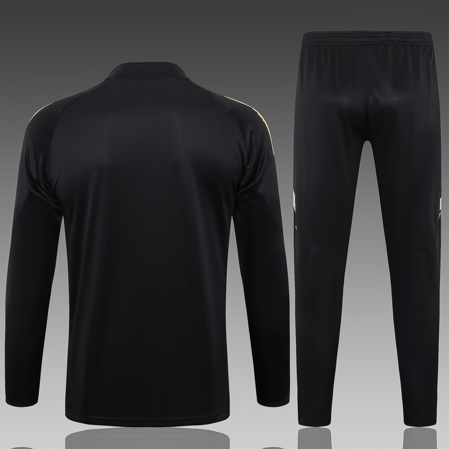 2024/2025 Real Madrid Black Adult Half Zip Training Kit (Adult Kit)