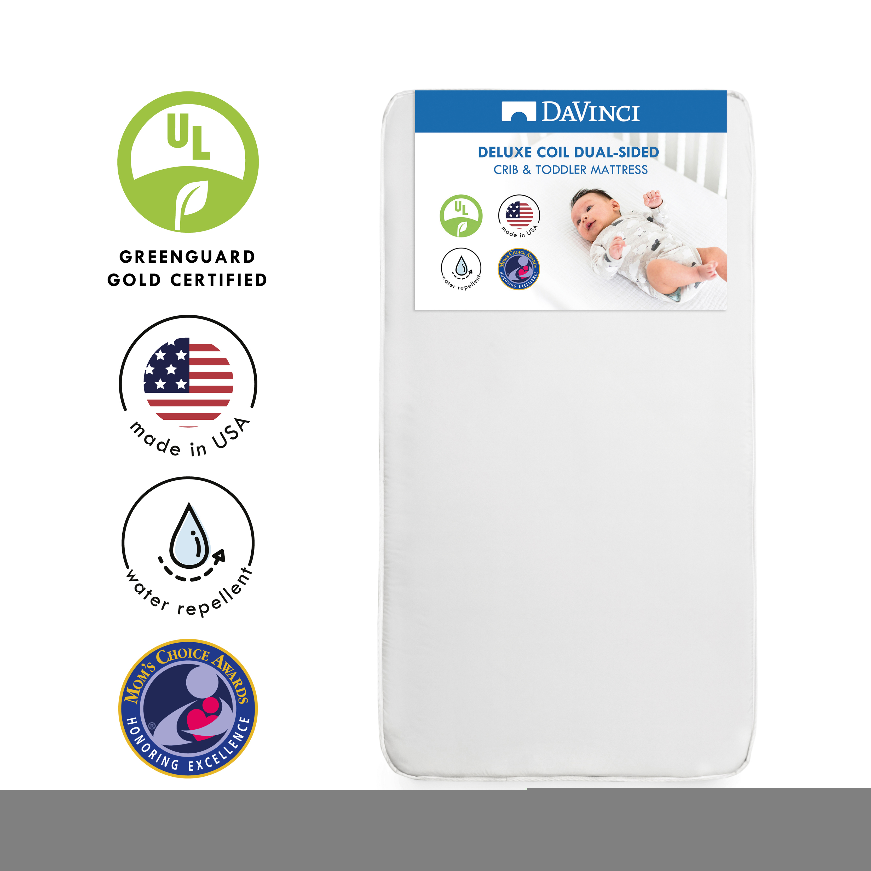 DaVinci Deluxe Coil Dual-Sided Crib &amp; Toddler Mattress