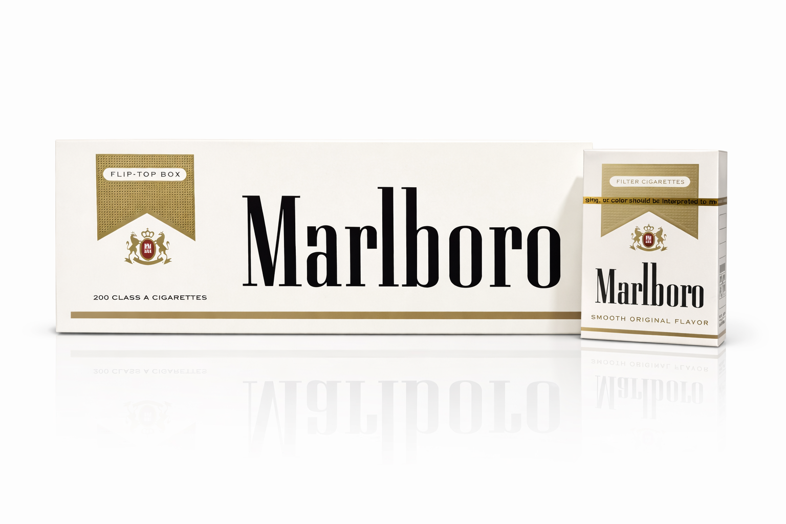 Marlboro Gold(US) 10mg ,20s Cigarettes x 10 Packs /1 Carton