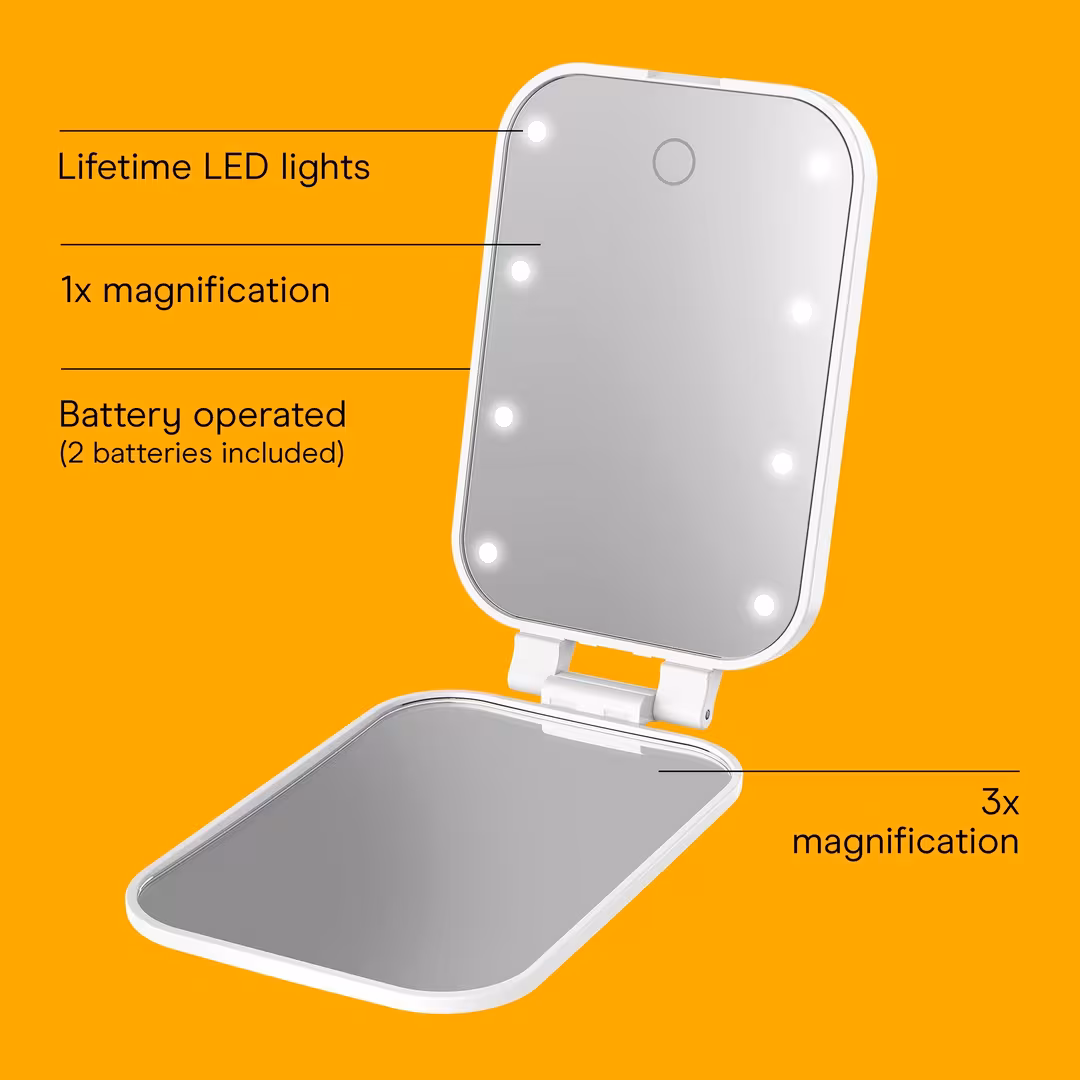 Conair  Reflections Lighted LED Compact Hollywood Mirror