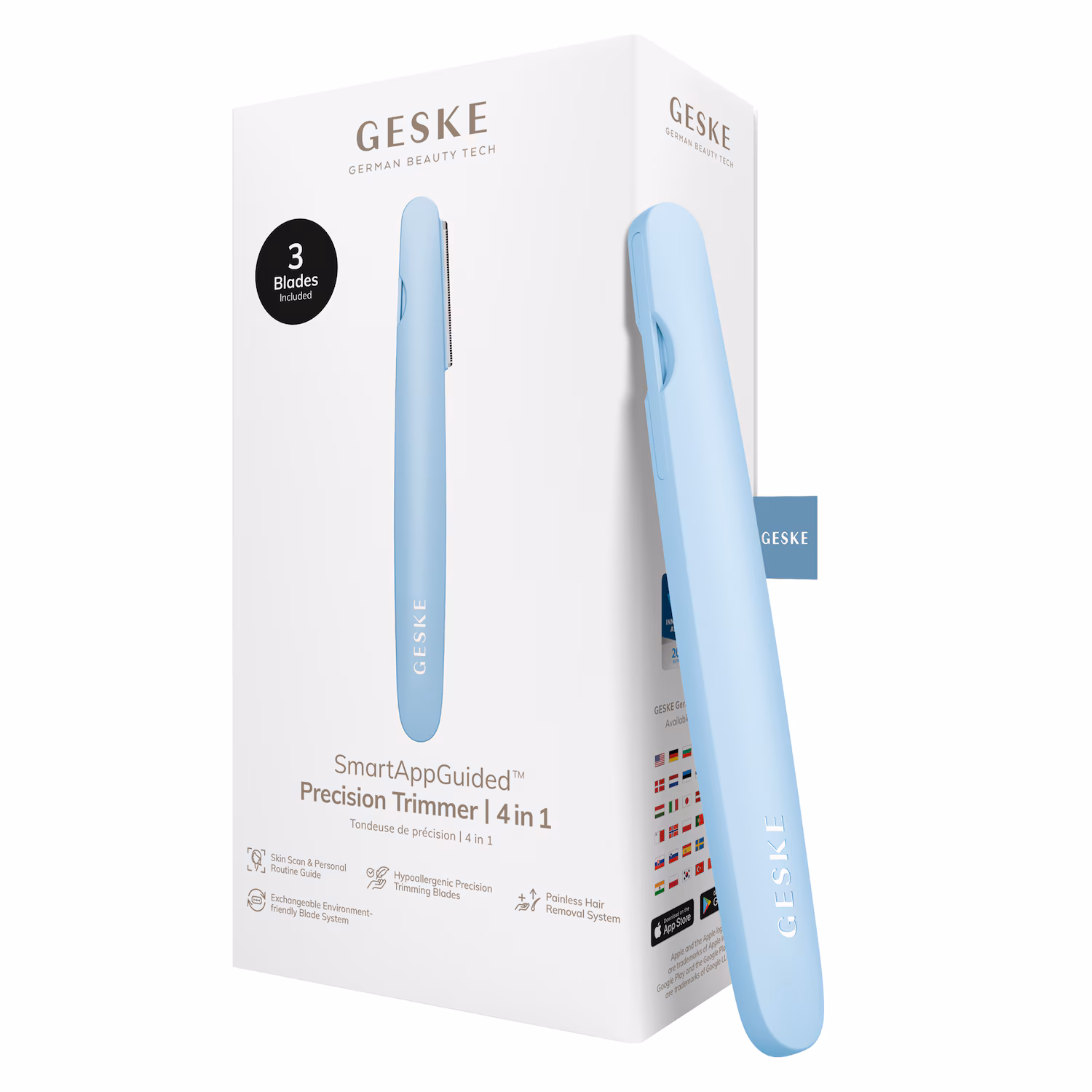 GESKE Precision Trimmer | 4 in 1 | zur einfachen Haarentfernung