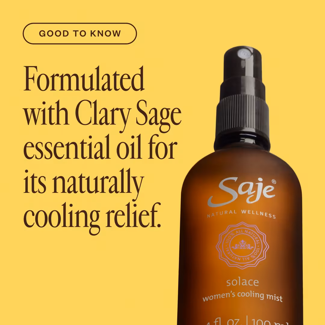 Saje Natural Wellness  Solace Women's Cooling Face and Body Mist