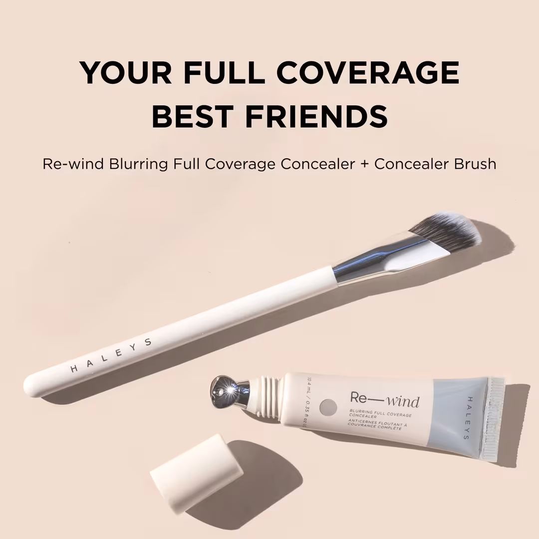 HALEYS Beauty  Full Coverage Concealer & Brush Set