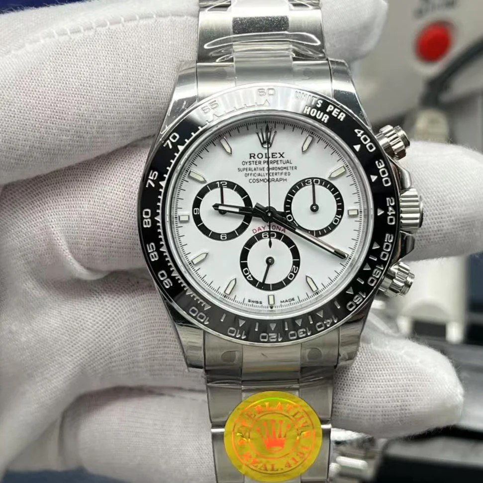 Rolex Watch 25 Daytona 40mm Silver Black White