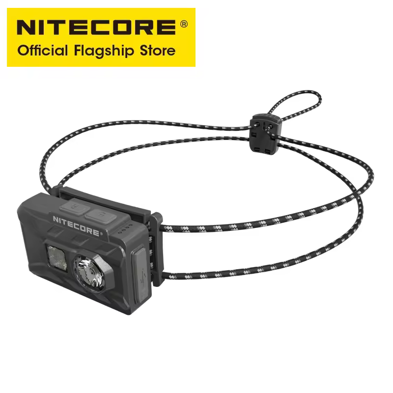 NITECORE NU20 Classic USB-C Rechargeable Headlamp 38 g Ultra Lightweight Headlight For Backpacker Outdoor Camping, Trail Running