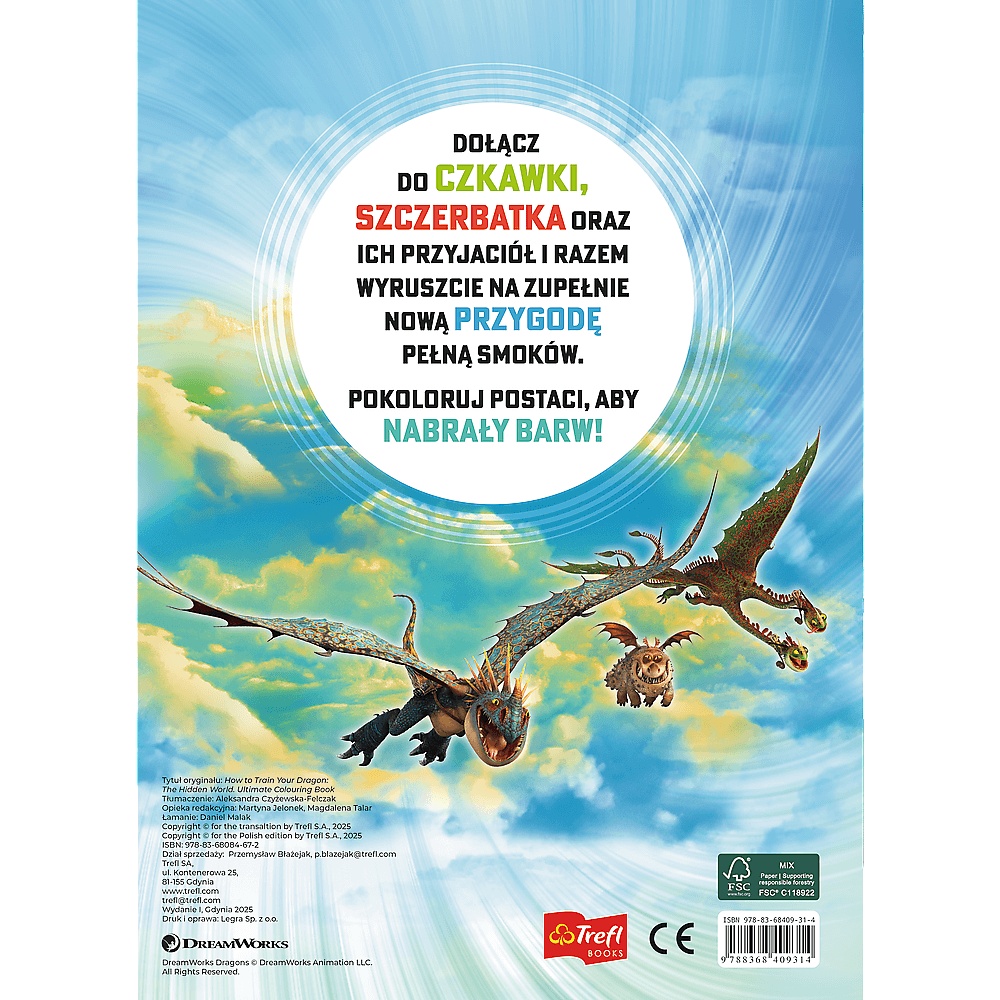 Książka Aktywizująca Jak Wytresować Smoka, Kolorowanki