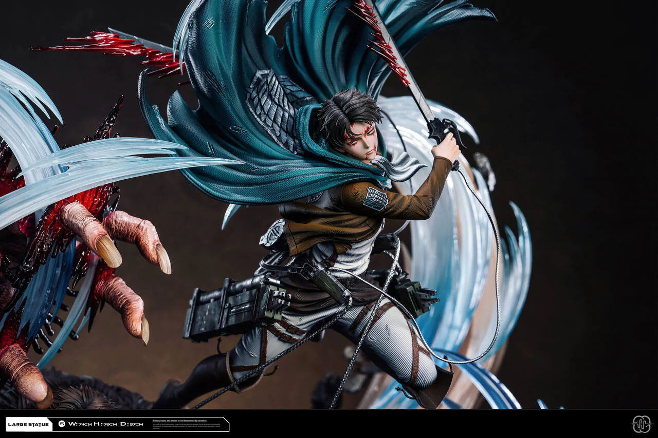 Attack on Titan - Levi vs Zeke 2.0 | Resin Statue | by Hertz Studio