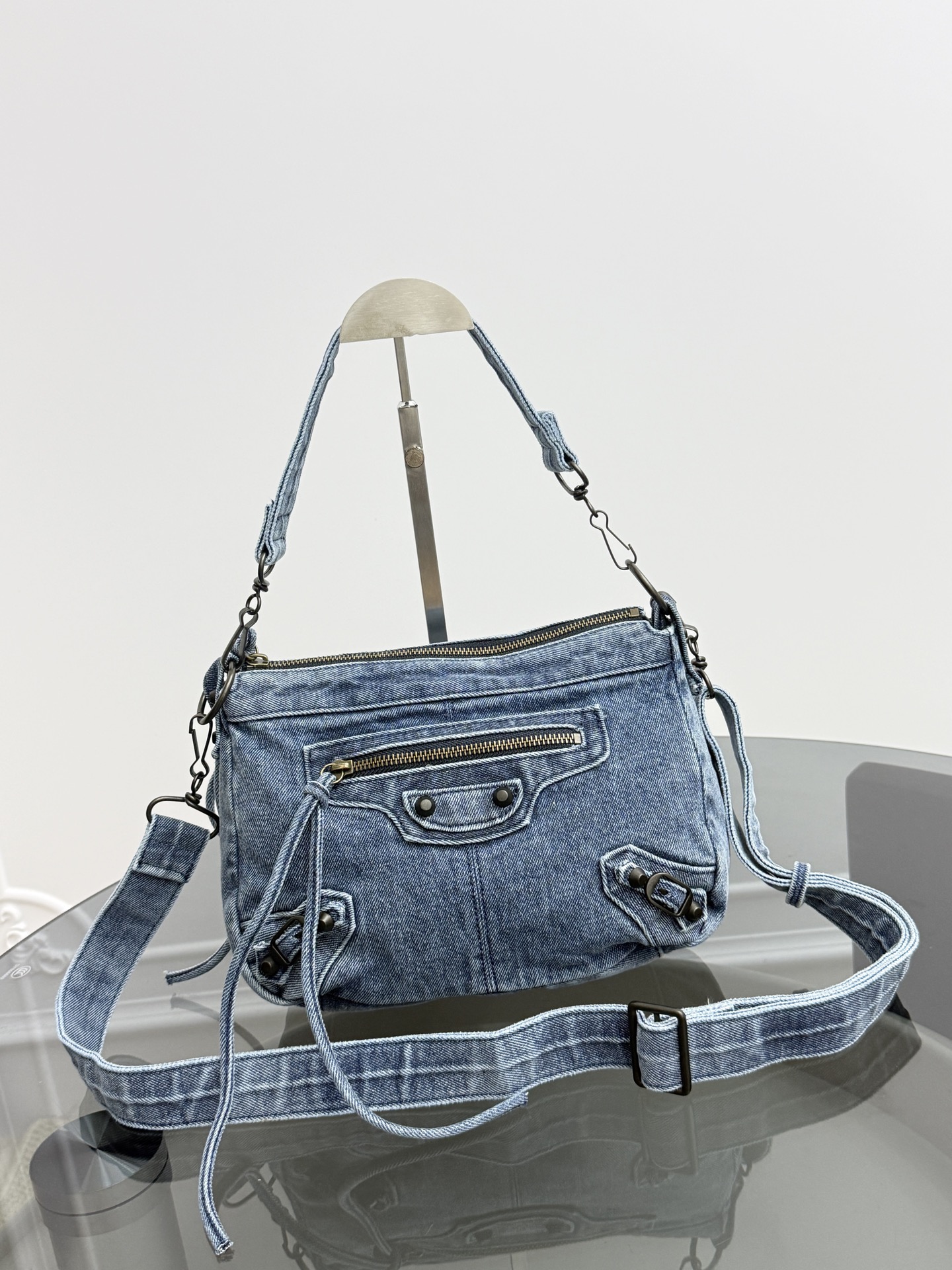 Balenciaga Le Cagole Denim Bag