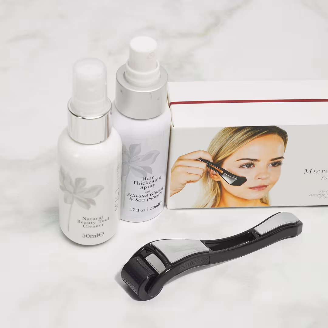 White Lotus Beauty  Holistic Dermaroller Kit For Hair