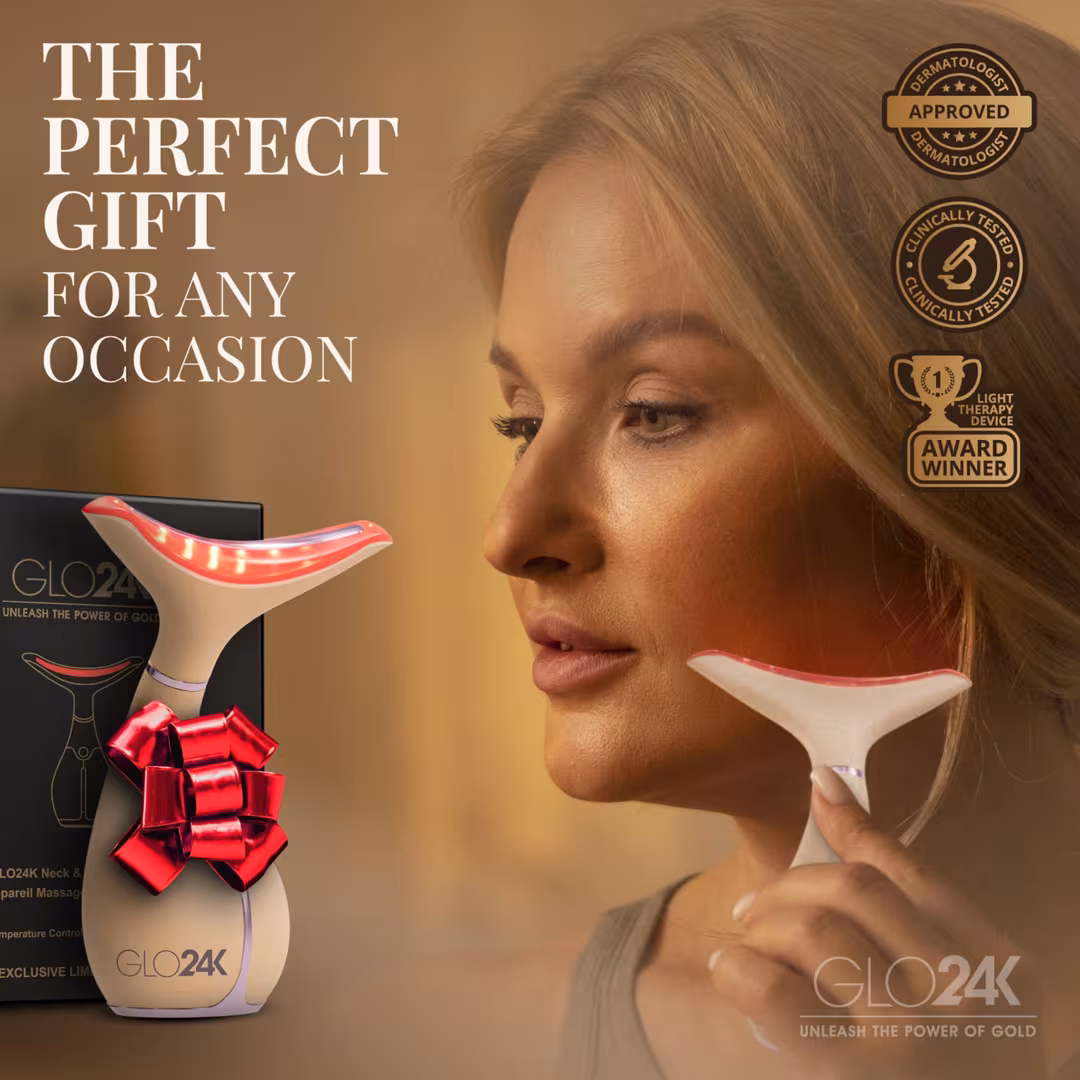 Glo24k  Limited Edition 7 Color LED Neck and Face Beauty Device