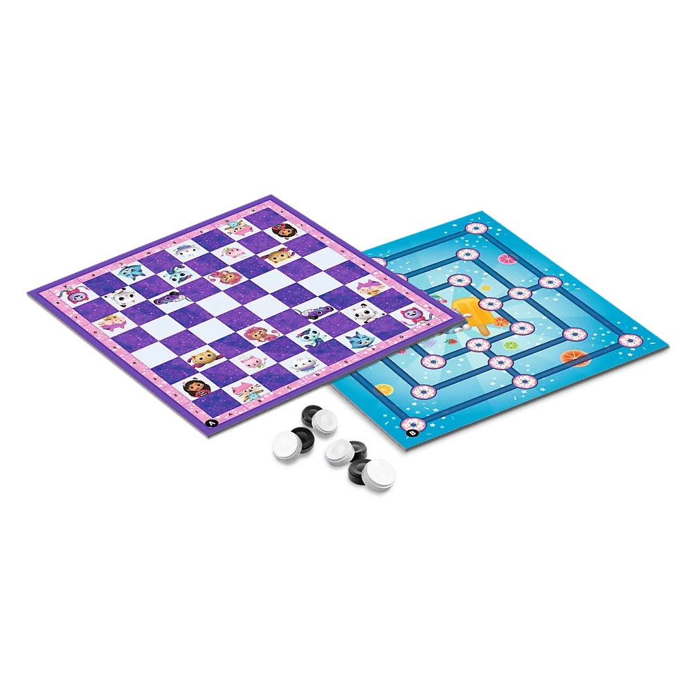 Gra Planszowa Warcaby I Młynek, Gabby'S Dollhouse