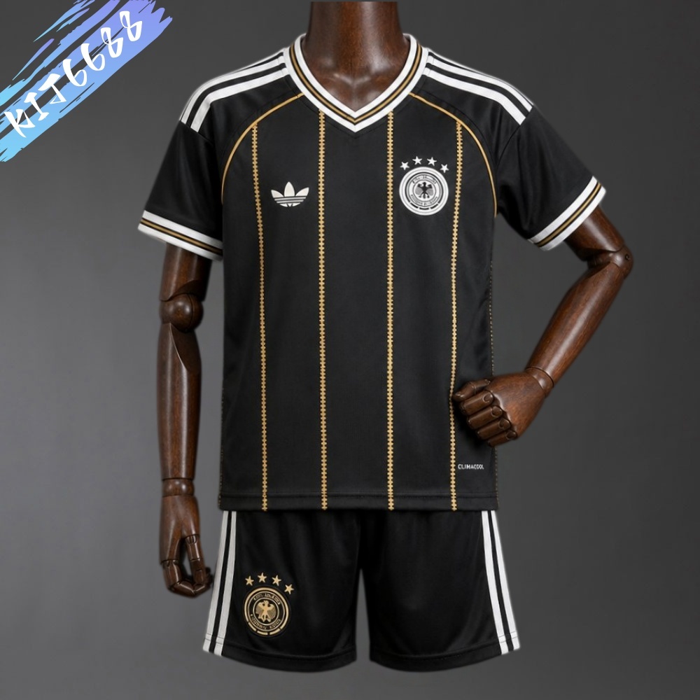 2026/2027 Germany black Football Shirt (Kids Kit socks)