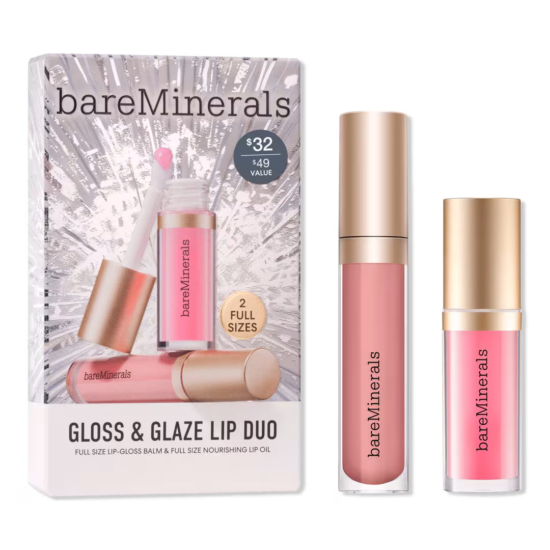 bareMinerals  Gloss & Glaze Lip Gloss and Oil Duo