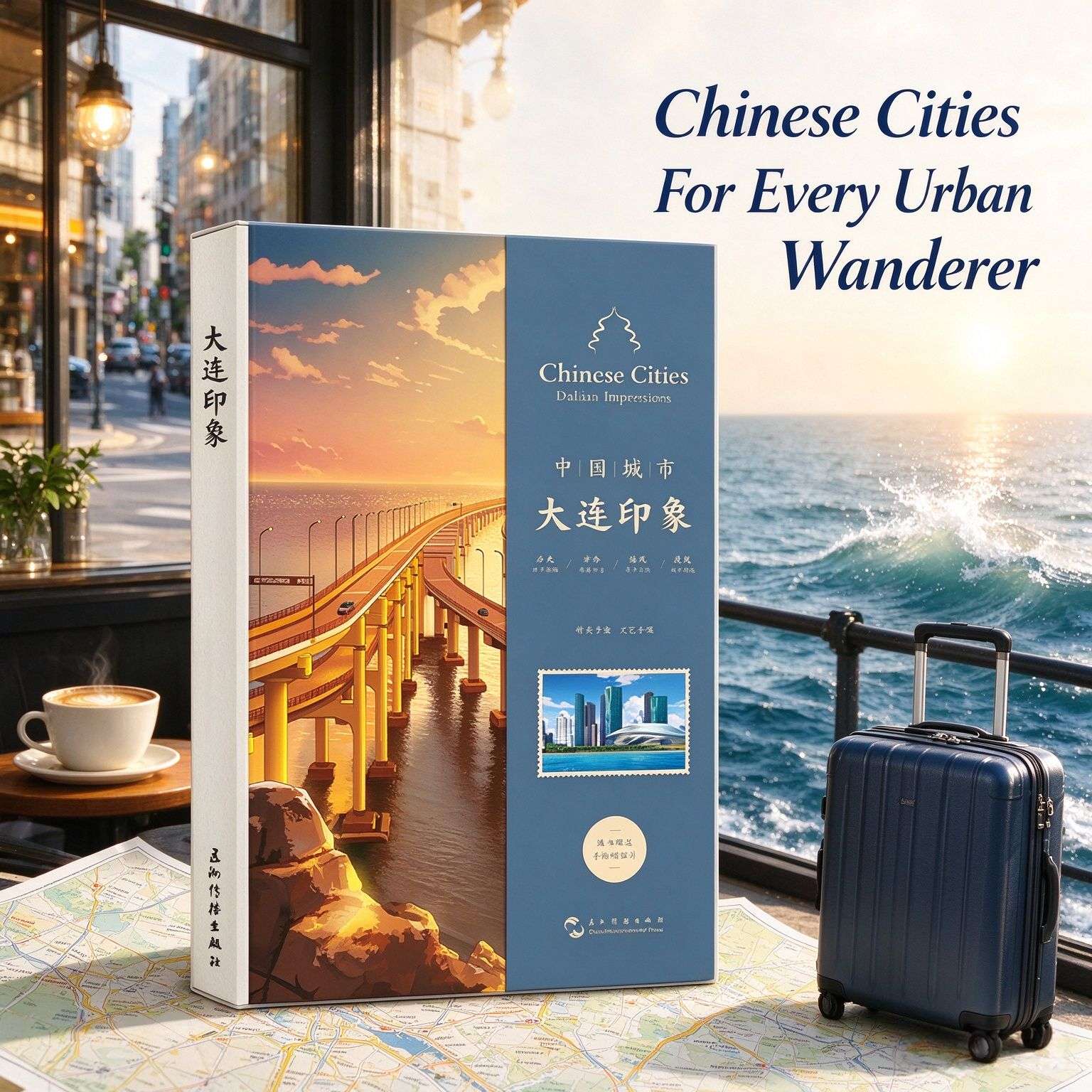 Dalian Impression Notebook: A Bilingual Illustrated Travel Journal of China‘s Coastal Gem (Chinese-English)