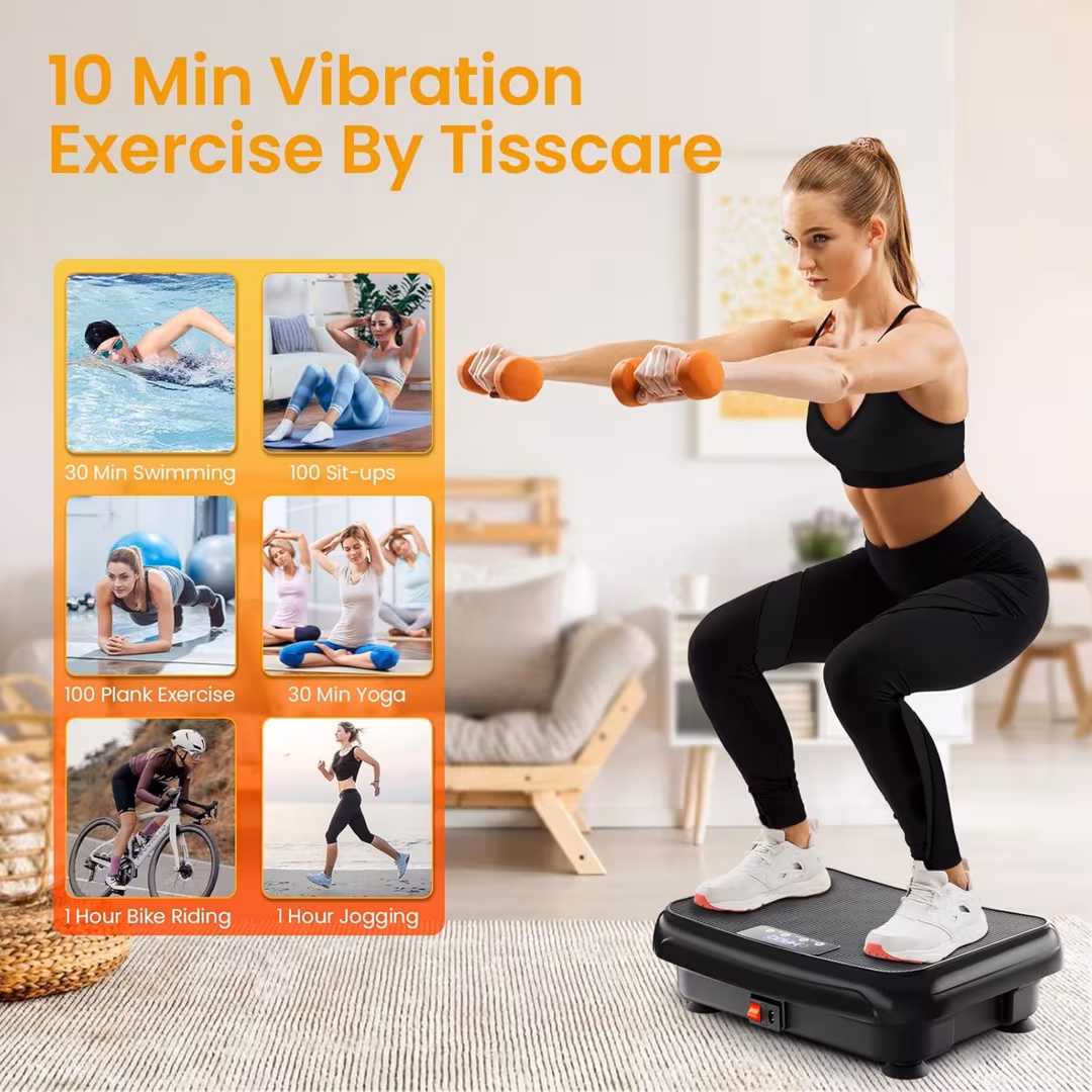 TISSCARE  Vibration Plate Exercise Machine for Full-Body Workouts