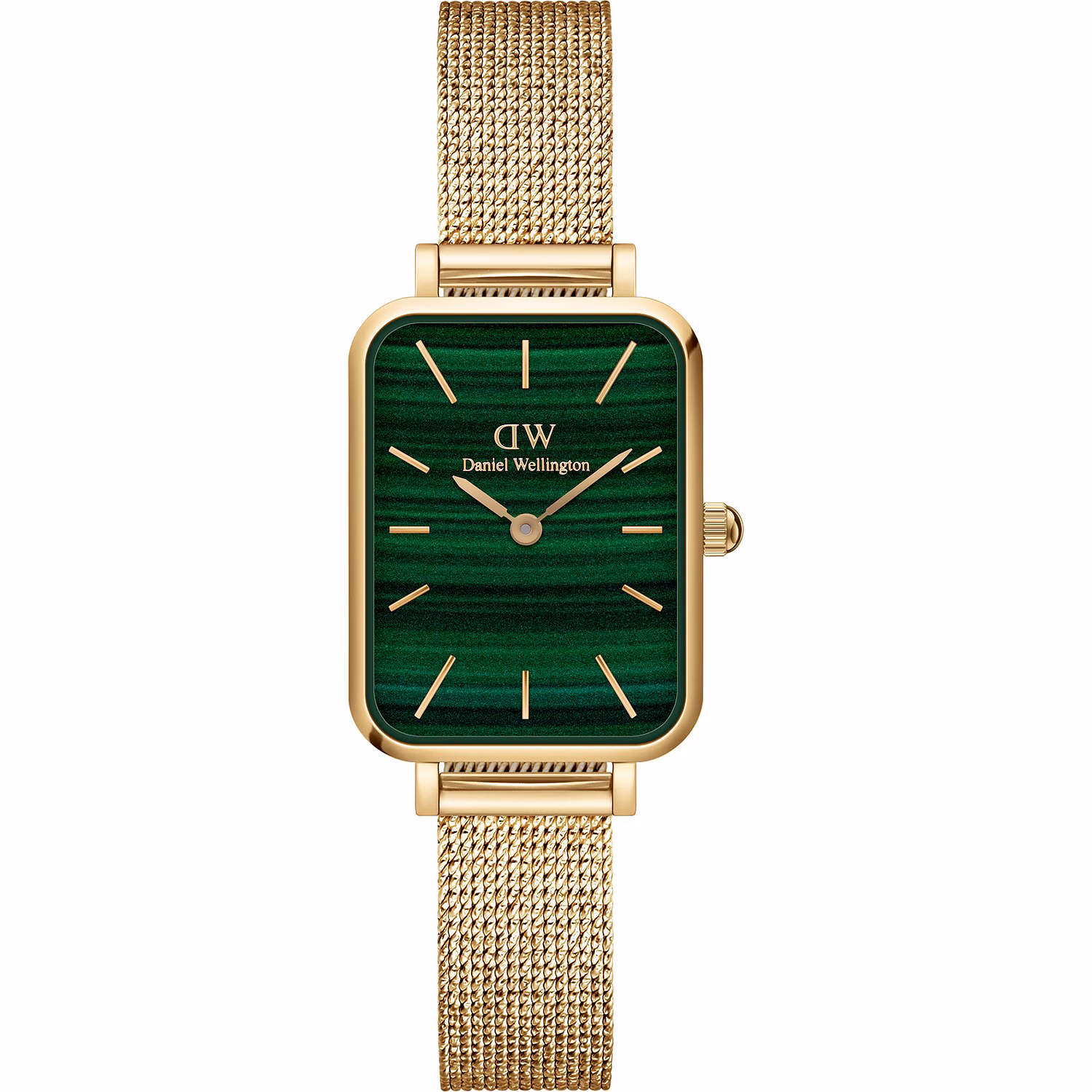 Quadro Pressed Evergold Uhr (mit goldenem Mesh-Armband)