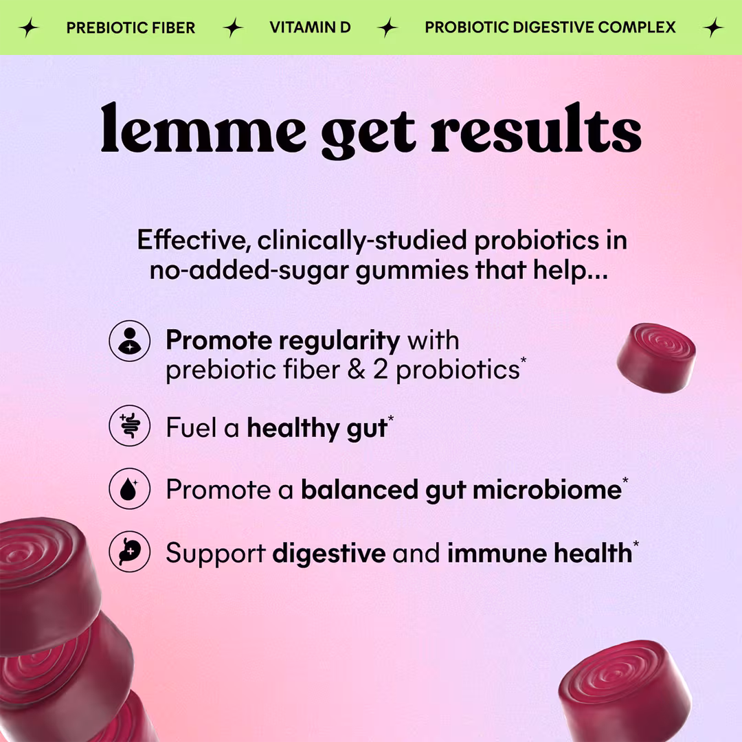 Lemme  Fiber: Fiber & Probiotic Gummies