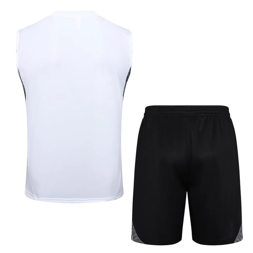 Real Madrid Tank Top Shorts Men 2025 2026 Light White