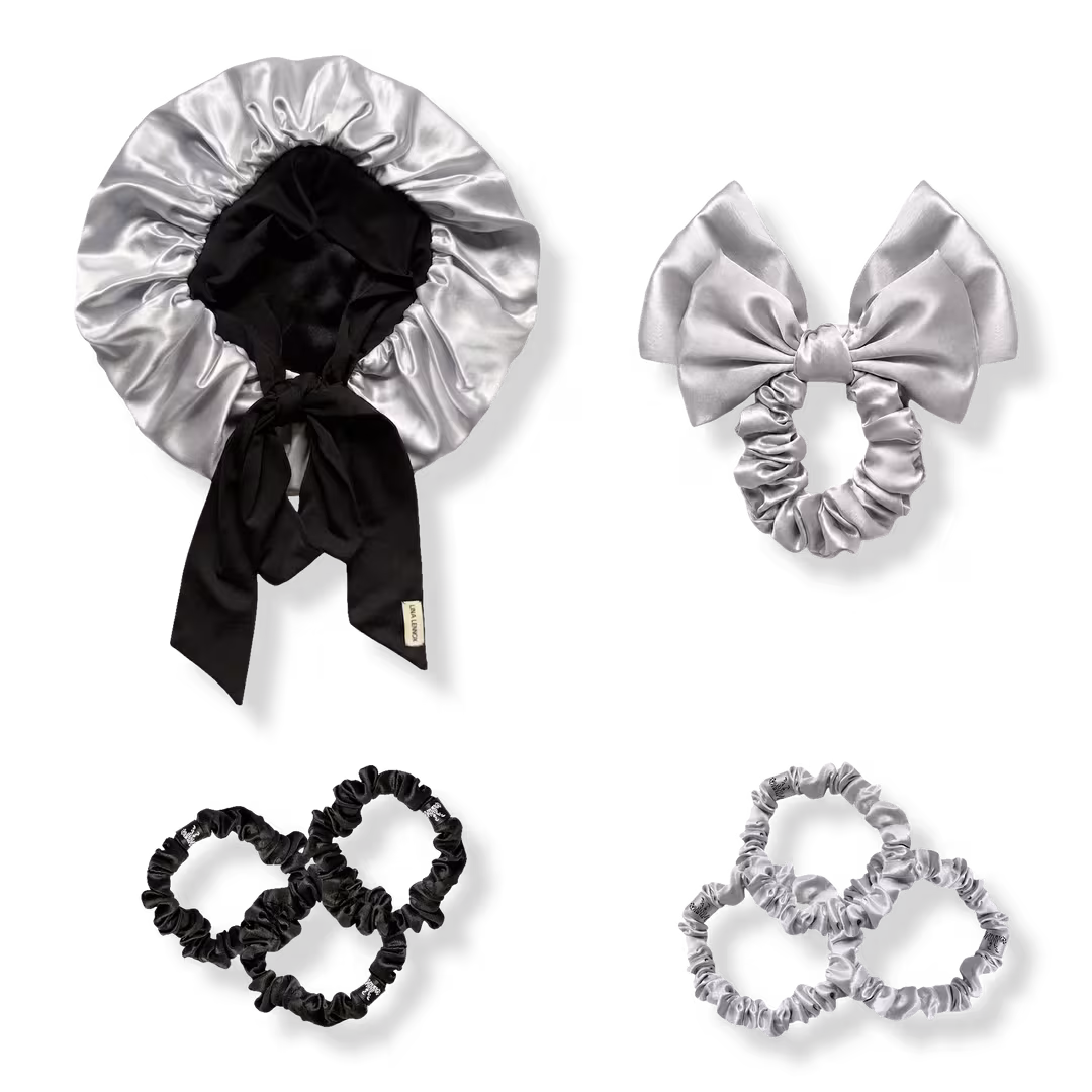 LINA LENNOX  Organic Silk Silver + Black Edit