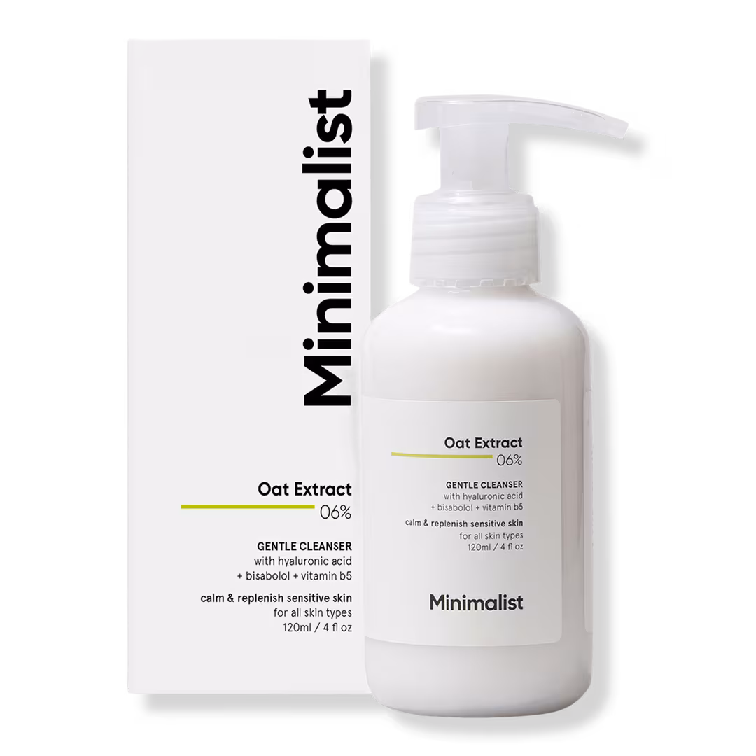 Minimalist  Oat Extract 6% Gentle Face Cleanser for Sensitive & Dry Skin