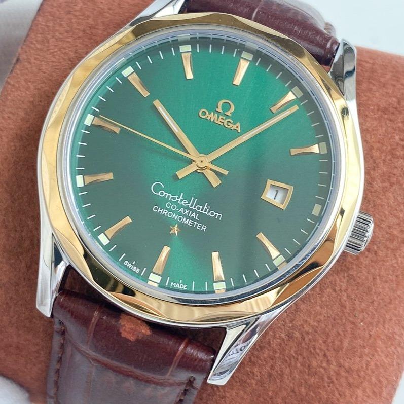 Omega Watch CONSTELLATION 40 LEATHER STRAP